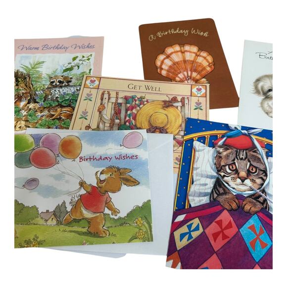 Assorted Vintage Greeting Cards with Envelopes Various Occasions Lot 30+ - Picture 3 of 12